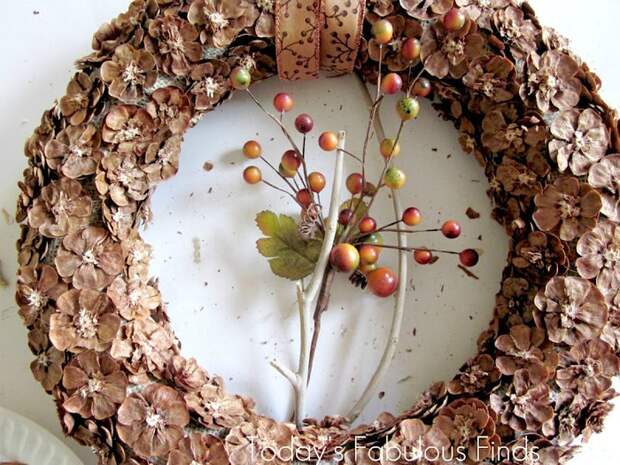How to make a pine cone wreath_5965r (700x525, 164Kb)