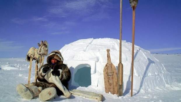 Снежный домик эскимоса.
