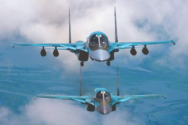 В ВКС России в рамках выполнения ГОЗ поступили два бомбардировщика Су-34 Хорошие, добрые, новости, россия, фоторепортаж