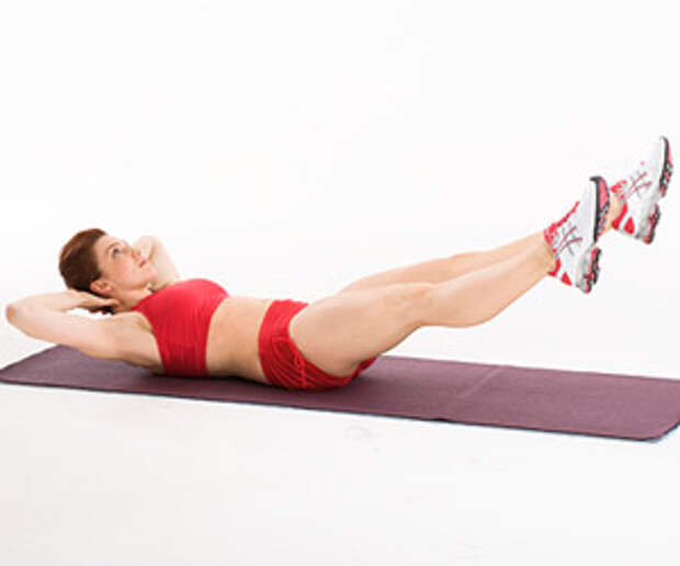 Vertical Leg Crunches упражнение