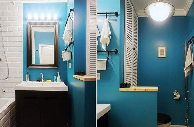 Водостойкая краска - отличный вариант для ванной. / Фото: polimarkt.ru