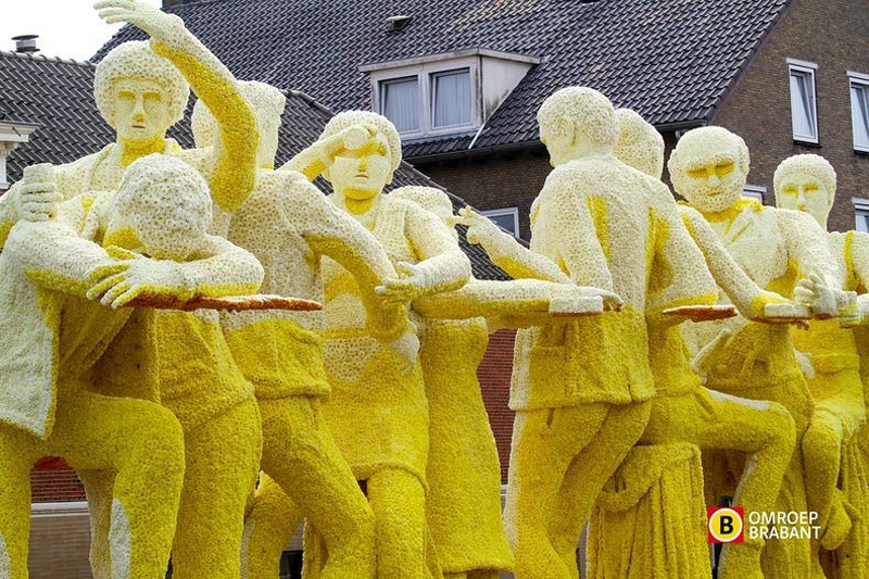Скульптуры из цветов flowersculptures 4 Грандиозные скульптуры из цветов в голландском Зюндерте