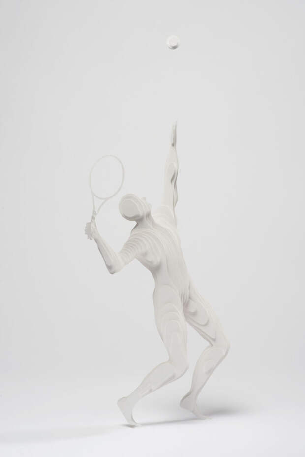 Теннис бумага, скульптура, творчество