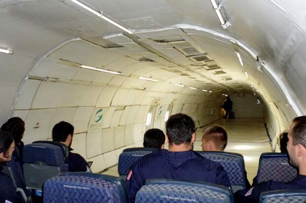 Салон самолета Боинг-727 Zero Gravity