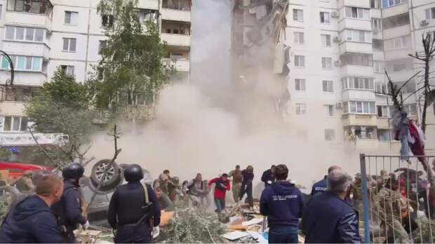 В Белгороде после обрушения дома пропали девять человек