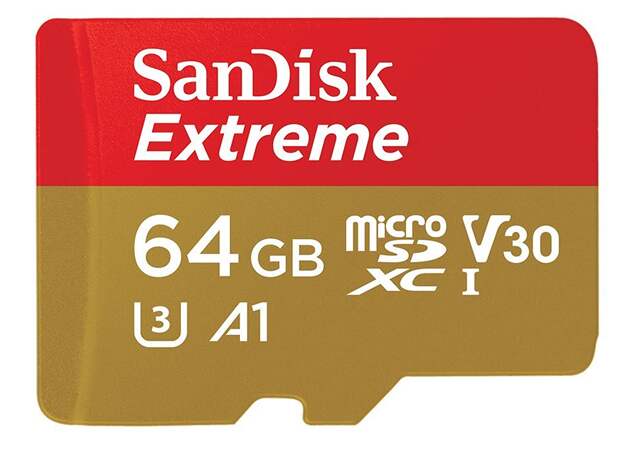 sandisk, sandisk extreme, microsd, camera card, drone card,