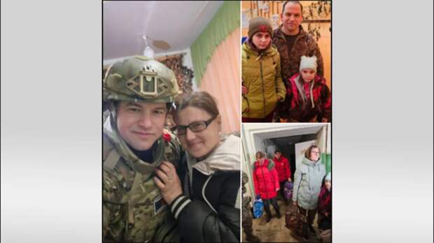 Алёхин с беженцами в Курской области. Скриншот с ТГ-канала "Роман Алёхин"