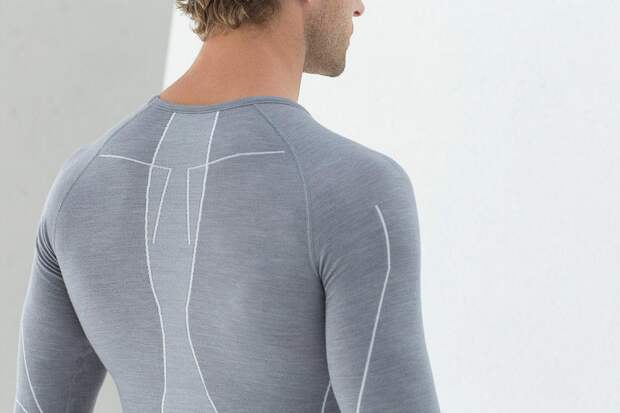 Men Long sleeved Shirt Wool-Tech