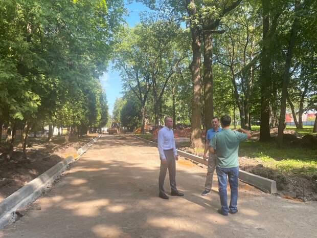 Центральный парк Щекино откроется после благоустройства в конце октября