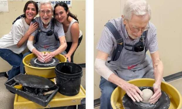 Найден «самый счастливый человек в мире»: 102-летний мужчина лепит из глины и пишет стихи