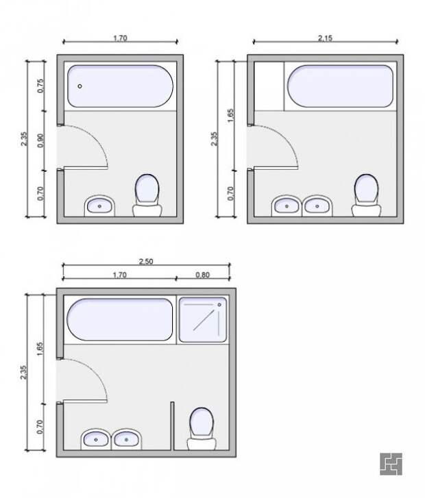 простые дизайн проекты маленькой ванной