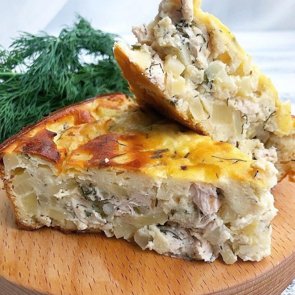 Лёгкий куриный пирог
