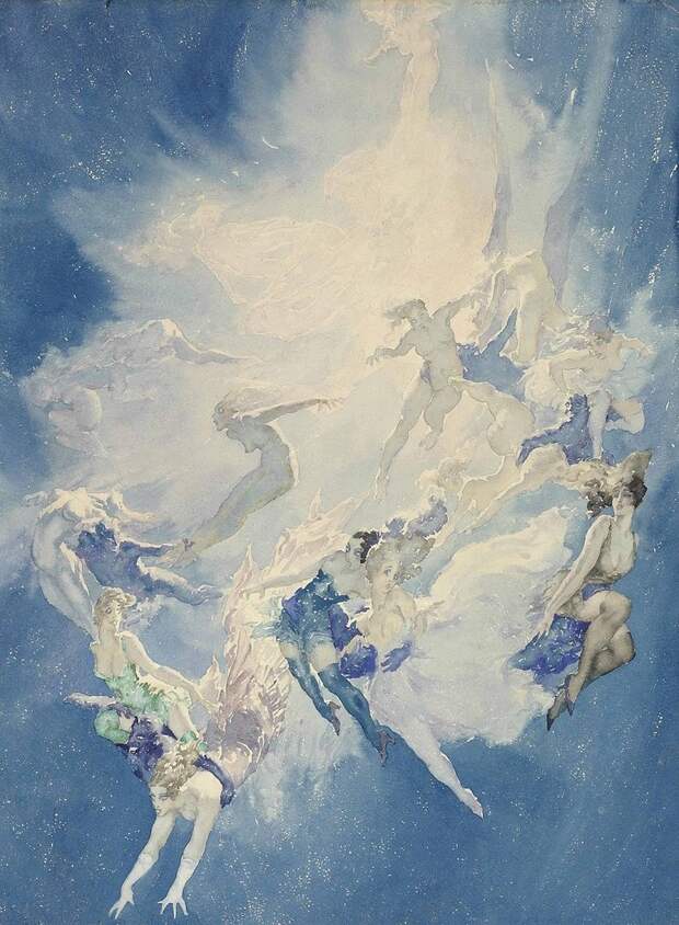 1930_Падение ангелов (Falling Angels)_67.9 x 49.5_бумага, акварельи карандаш_Частное собрание.jpg 1930_Падение ангелов (Falling Angels)_67.9 x 49.5_бумага, акварельи карандаш_Частное собрание.jpg