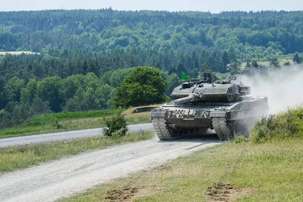 Российские военные обнаружили с воздуха и уничтожили в лесополосе сразу два немецких танка Leopard