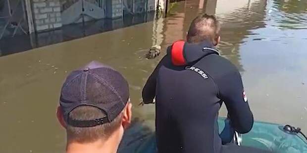 Глава администрации Новой Каховки Леонтьев сообщил, что село Корсунка после разрушения Каховской ГЭС полностью ушло под воду