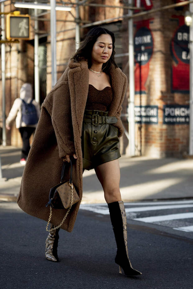 Стритстайл Недели моды в Нью-Йорке осень-зима 2021