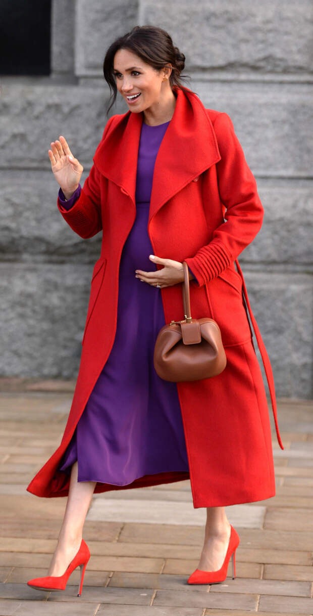 Меган Маркл с сумкой Gabriela Hearst Nina, 2019