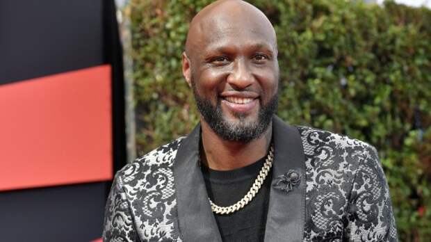 Lamar Odom poses for a photo.