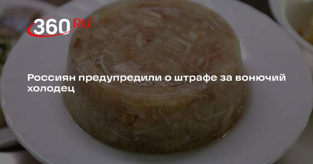 Юрист Нечаева: в России могут оштрафовать за вонь при готовке холодца