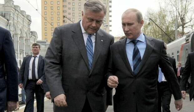 Владимир Якунин и Владимир Путин (иллюстрация из открытых источников)