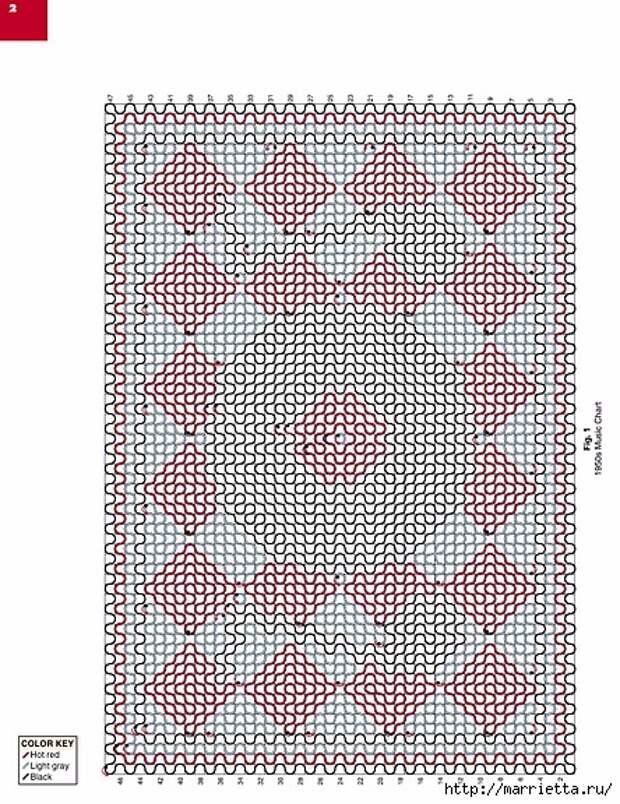 Вязаные крючком коврики на филейной сетке (12) (444x576, 323Kb)