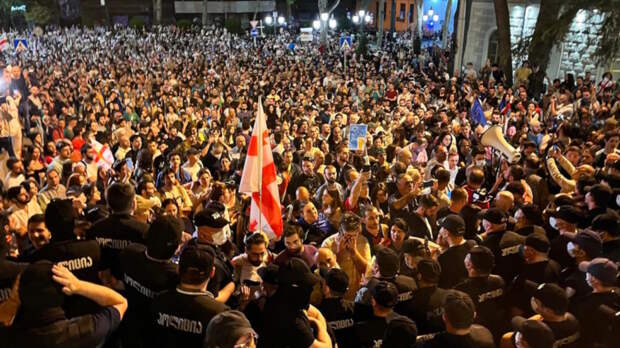 СМИ: полиция избила главу крупнейшей оппозиционной партии на митинге в Тбилиси