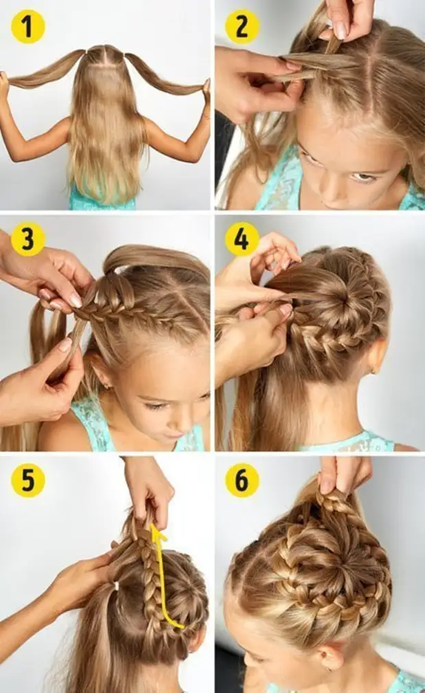 Как заплести волосы ребенку за 5 минут