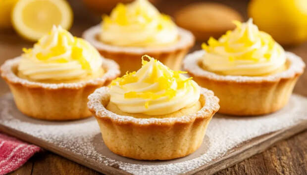 Лимонные корзинки на Пасху: песочное тесто и нежный крем — рецепт, который всегда в центре стола