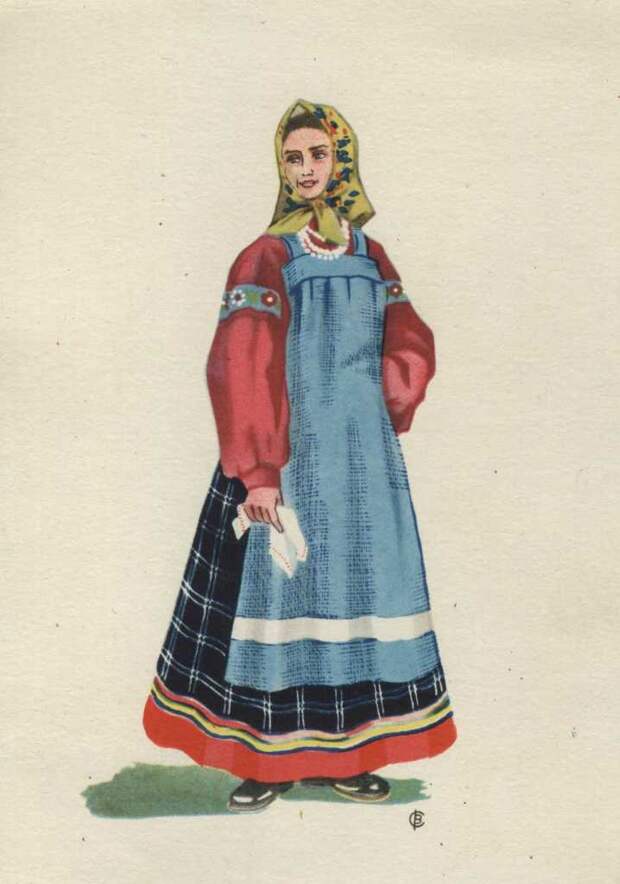 женский костюм Рязанской губернии