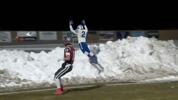 Montana High School Football Snow Celebration