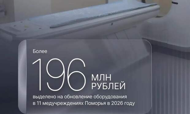 В больницы Архангельской области до конца года поставят 12 единиц тяжелой техники на 196 млн рублей