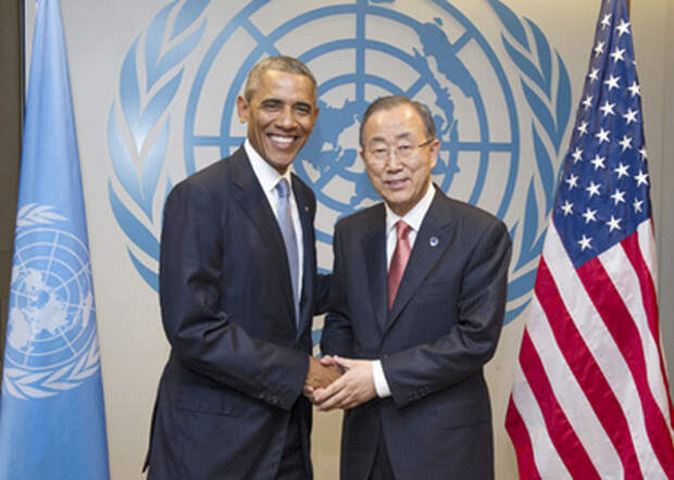 Барак Обама, Пан Ги Мун, ООН, совет безопасности, совбез|Фото: сайт ООН