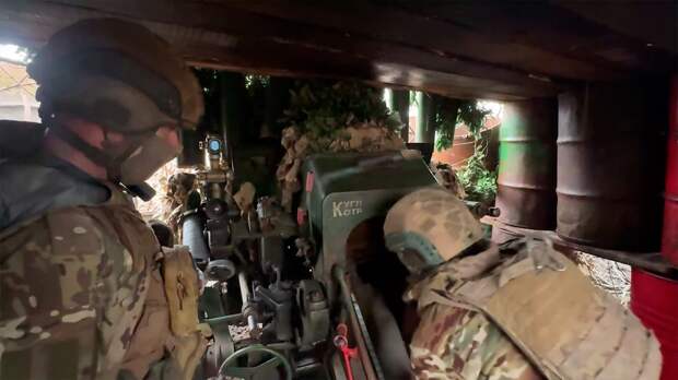 Расчеты Д-30 поразили опорный пункт ВСУ в Сумской области