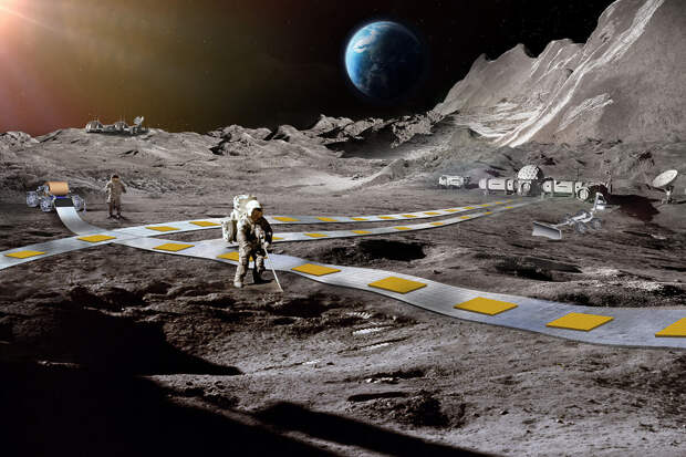 NASA: роботизированный состав сможет перевозить на Луне до 90 тонн груза в день