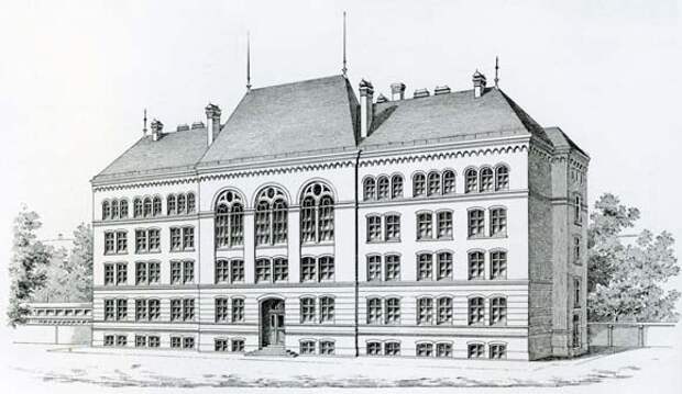 Коллегия Фридриха на литографии Г. Шварца, 1892 год
