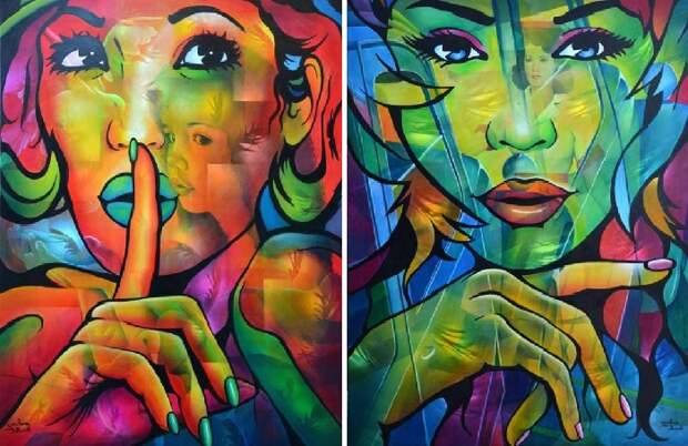 Живопись в технике «oil glacis» от Jeannette Guichard-Bunel. | Фото: http://vissage.ru.