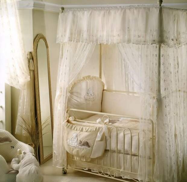 Балдахин на детскую кроватку фото