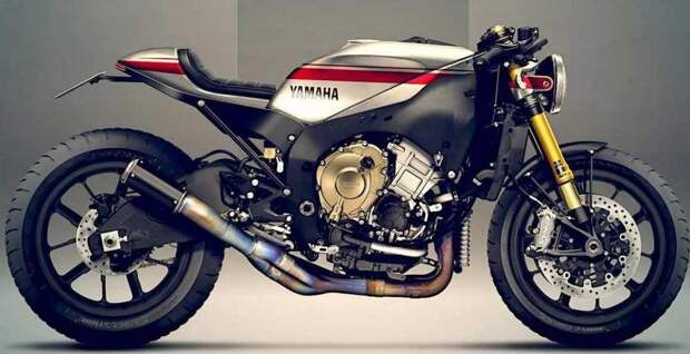 Концепт кафе-рейсера на базе мотоцикла Yamaha YZF-R1M