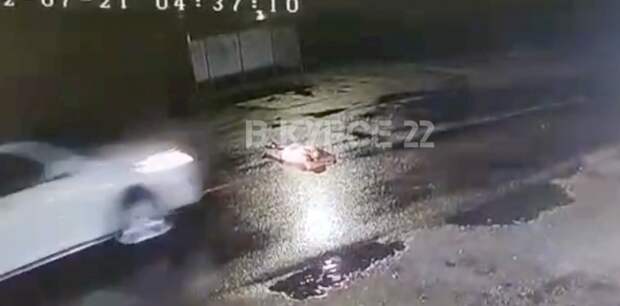 Автомобиль переехал лежачего мужчину в Алтайском крае