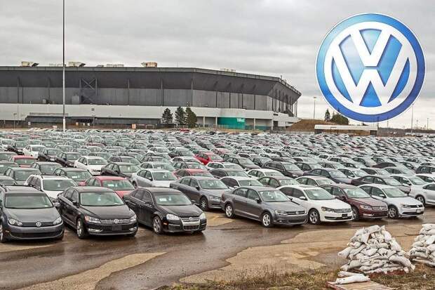 Кладбище новых Volkswagen в американской пустыне volkswagen, авто, автомобили, автостоянока, парковка