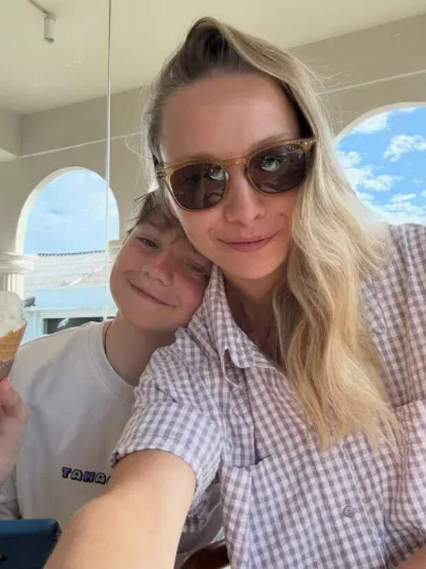 Екатерина Вилкова с сыном