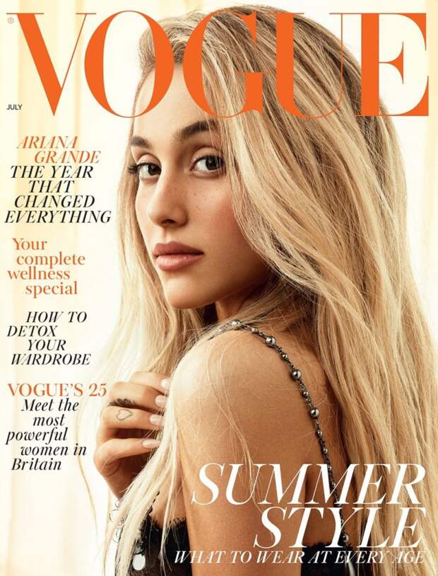 Ариана Гранде (Ariana Grande) в фотосессии для журнала Vogue (Июль 2018)