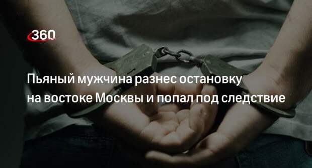 МВД Москвы: мужчина разбил стекла автобусной остановки на 5-й Парковой улице