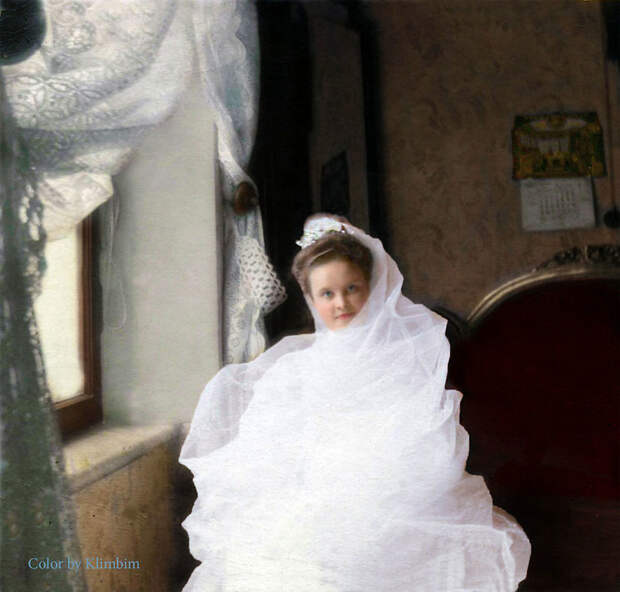 28. Невеста, 1903 год время, россия, фотография, цвет