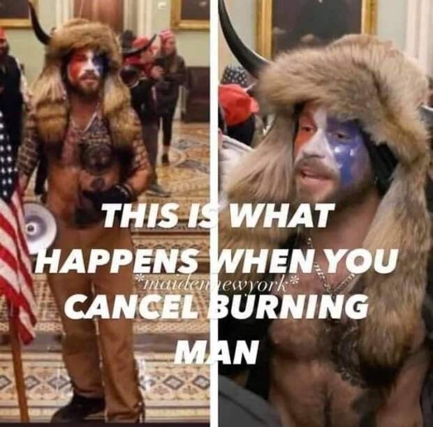 jake angeli q shaman capitol memes