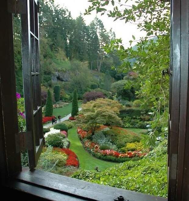 Место чарующее своей красотой и живой природой - The Butchart Gardens. 