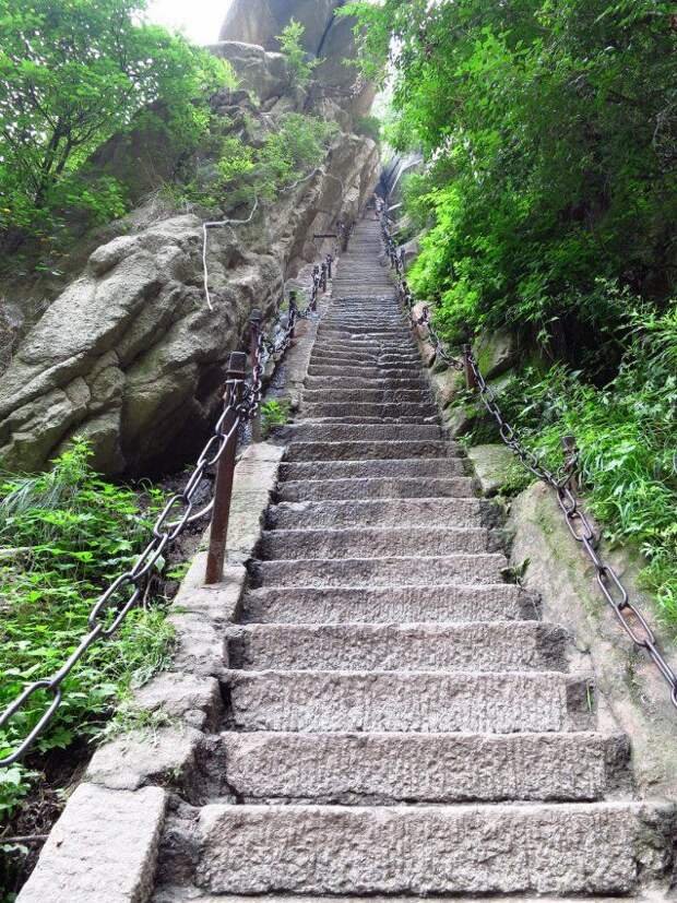 Тропинка горы Хуашань гора, тропа, экскурсия