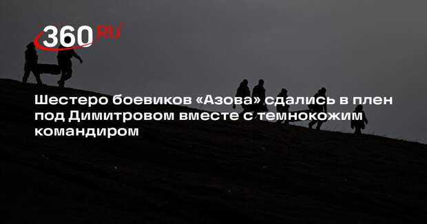 ТАСС: группа боевиков «Азова» сдалась в плен в окрестностях Димитрова