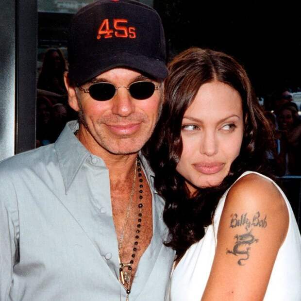 Анджелина Джоли и Билли Боб Торнтон актеры, актрисы, голливуд, звездные пары, звезды, знаменитости, роман на съемочной площадке, служебный роман