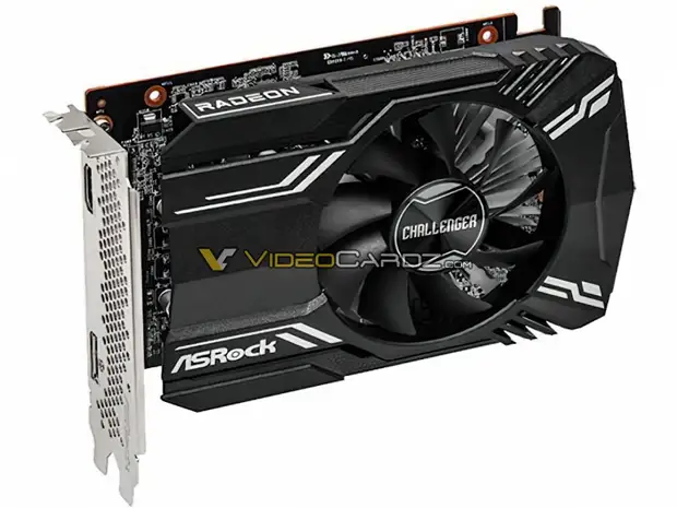 ASRock готовит видеокарту Radeon RX 6400 Challenger ITX, которая не требует дополнительного питания